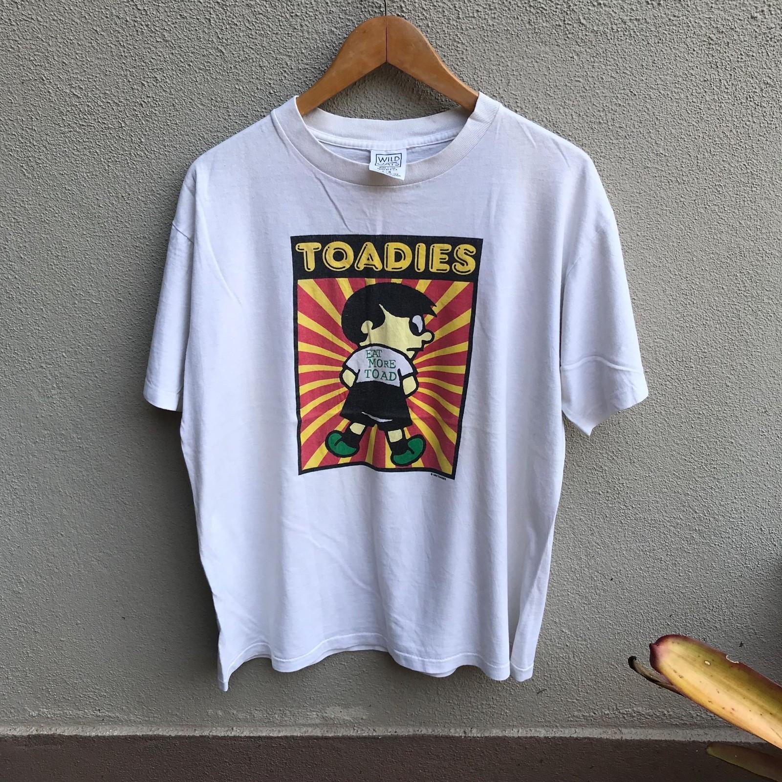 Vintage Toadies Band No Deliverance Cotton White Shirt CL423 XL