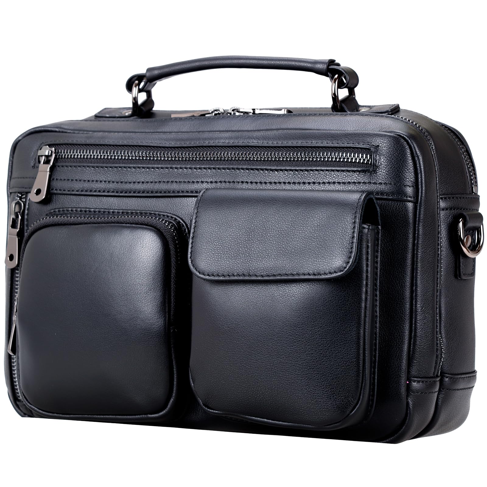 

[Masa Kawa] Улучшенная кожаная наплечная сумка Masakawa для мужчин, Сделано лучшими мастерами по коже, Популярная сумка-мессенджер через плечо, Совместима с iPad,