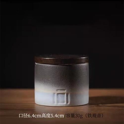 

Creative Dark Blue Sealed Storage Jar Portable Mini Tea Can Travel Home Candy Storage Jar Kitchen Food Container Home Decoration