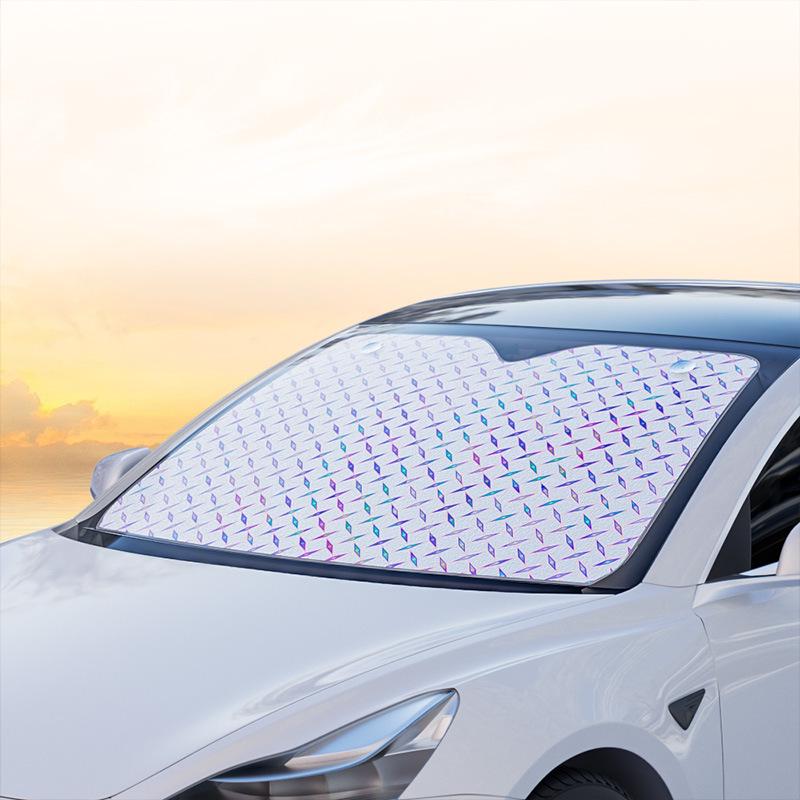 Laser Style Car Sunshade - Heat Insulation & UV Protection for Windshield