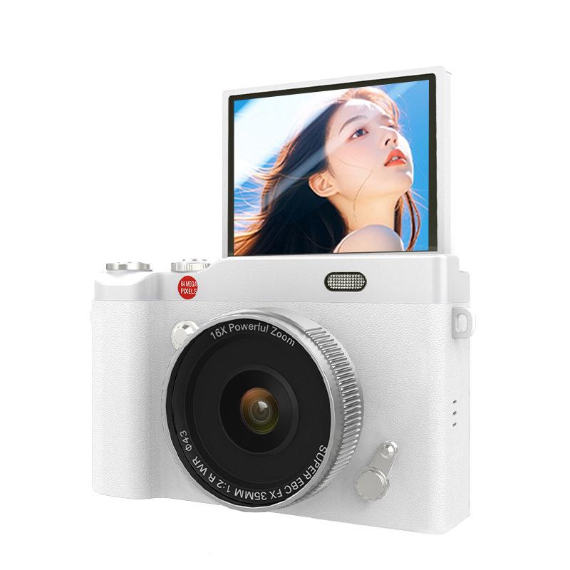 

Ретро 4K бездзеркальна камера з відкидним екраном для студентів - Висока роздільна здатність, Портативна, CCD-сенсор