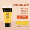 75ml/120ml Acrylic Pigment Good Water Resistance Strong Coverage Long-lasting Color for Painting Creation