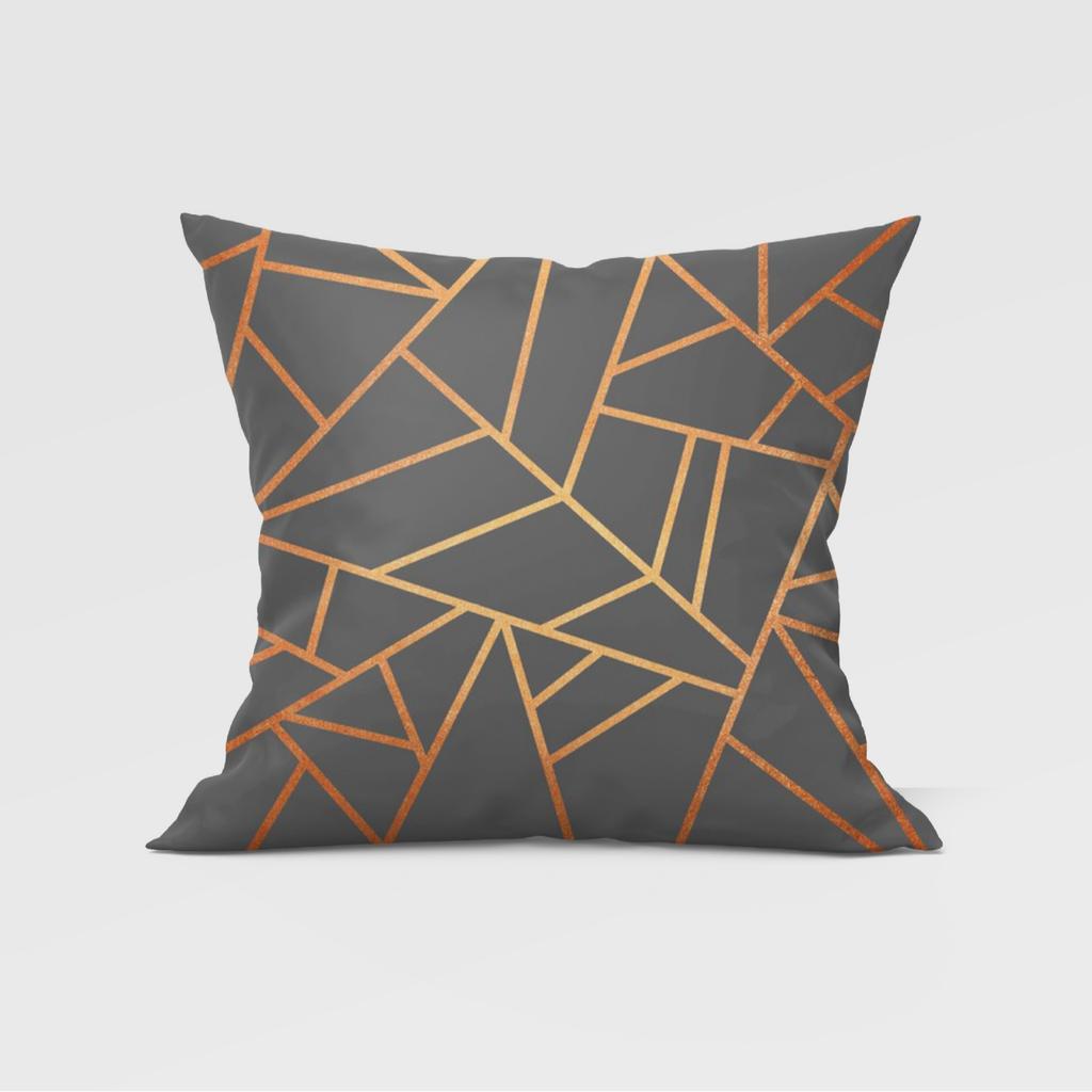 Gray Geometric Pillowcase Home Sofa Pillowcase