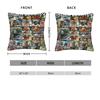 Types of Italian Brainrot Meme Character Pillow Cover  Print Cushion Cover Kawaii Pillow Case For Living Room Bed Chair