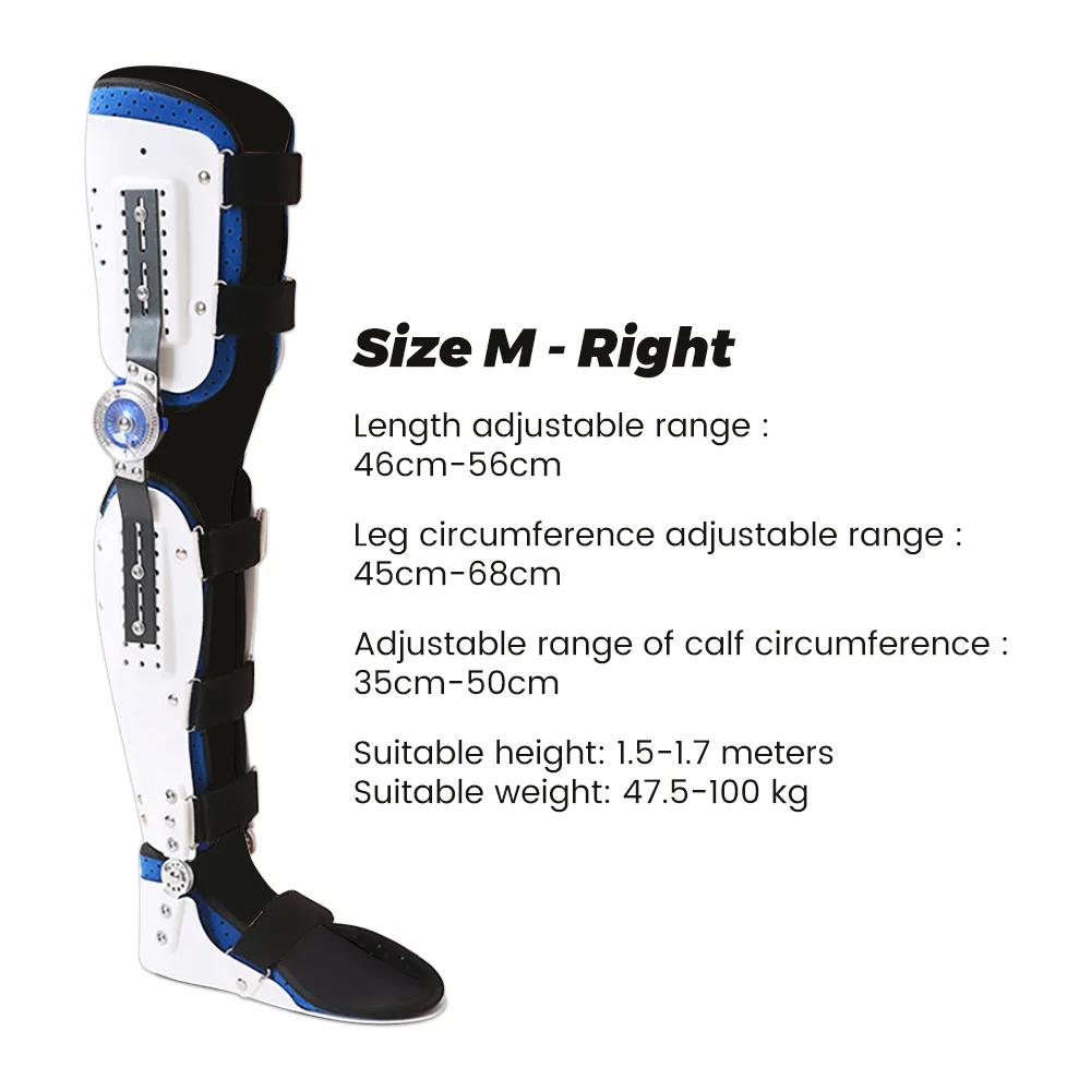 Adjustable Knee Ankle Foot Orthosis Support Lower Limbs Brace Fracture Protector Leg Joint Support Ligament Rehabilitation Care