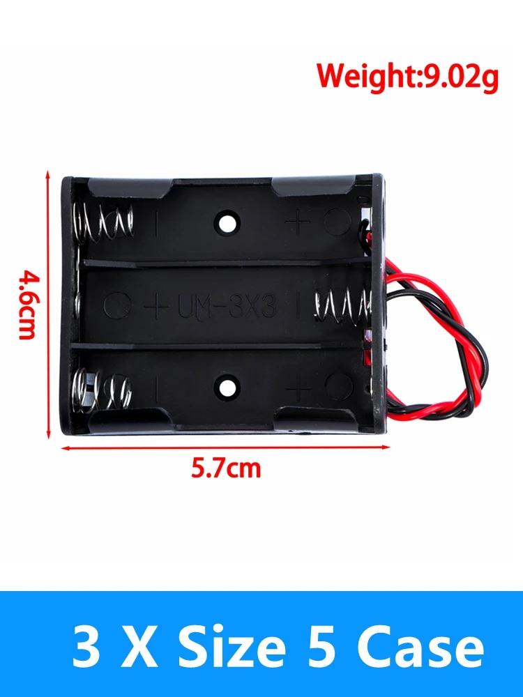 18650 Battery Storage Box Case 1 2 3 4 Slot DIY Plastic Batteries Clip Holder Container With Wire Lead For 18650 3.7V Batteries