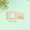 1Set 1:12 Dollhouse Miniature Photo Frame With Rear Cover Simulation Furniture Model Living Scene Decor Toy Doll House Accessories