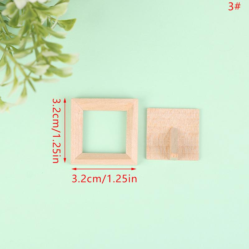1Set 1:12 Dollhouse Miniature Photo Frame With Rear Cover Simulation Furniture Model Living Scene Decor Toy Doll House Accessories