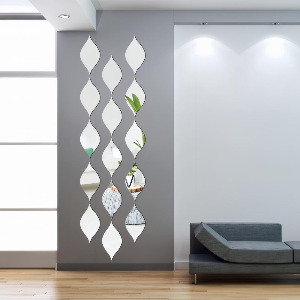 

10pcs Water Drop Acrylic Wall Sticker for Bathroom Home Decoration Mirror Wall Sticker DIY Art Living Room Home Decor срібний