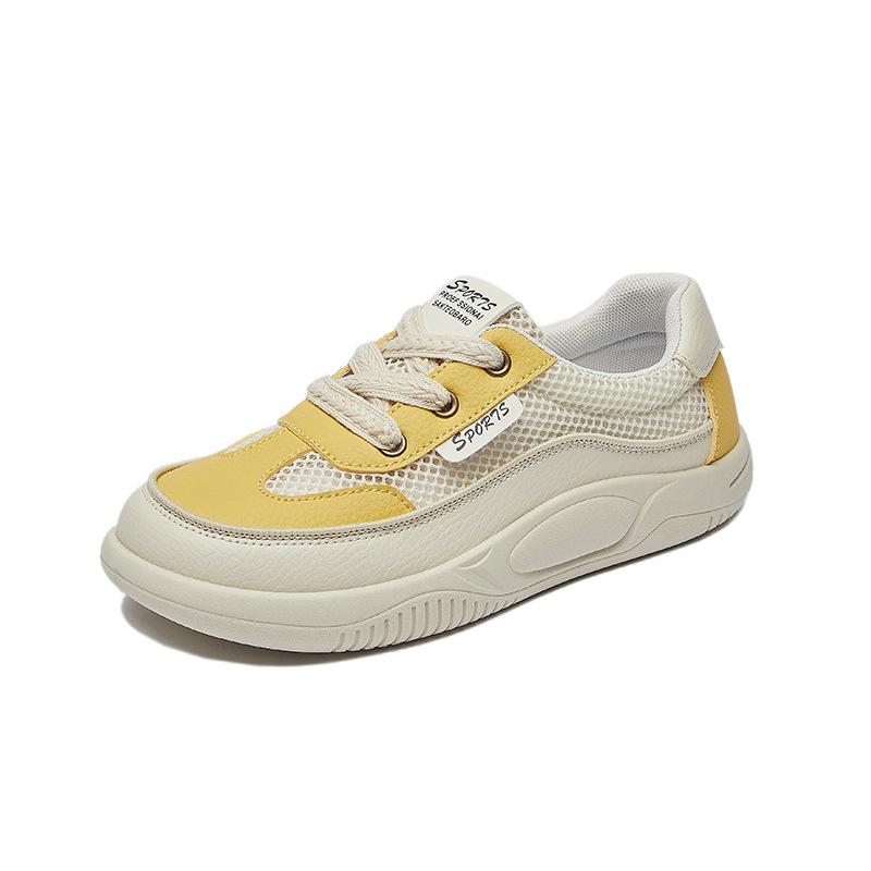 Summer Mesh White Shoes New Style Female Students' Height-enhancing Breathable Board Shoes Casual Shoes