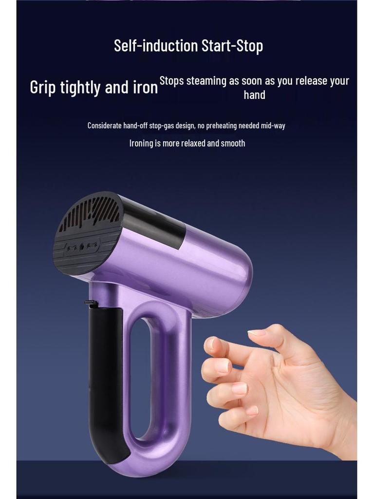 Portable Handheld Garment Steamer with Large Capacity - Ideal for Travel and Home Use