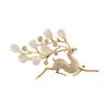 Deer Brooch for Ladies High-end and Elegant Exquisite Sweater Suit Corsage Accessory Fixed Clothes,Anti-glare Buckle