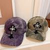 Cross Embroidered Baseball Cap With Adjustable Fit For Men And Women Fashion Spring Summer