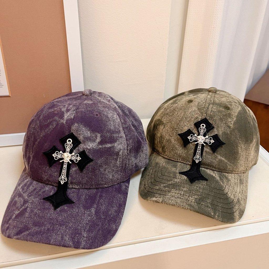 Cross Embroidered Baseball Cap With Adjustable Fit For Men And Women Fashion Spring Summer