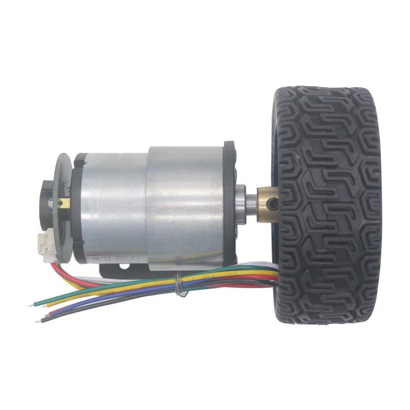 Hall Encoder DC Brushed Motor JGB37-520 12V Forward And Reverse Adjustable Speed 20RPM-1580RPM Smart Car Kit With Wheel