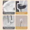 S Shaped Toilet Brush Wall-Mounted Cleaning Brushes Long Handled Soft Bristles Brush 360 No Dead Corner Bathroom Accessories