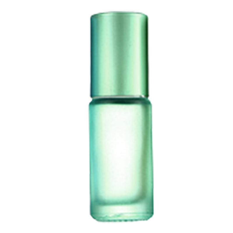 5/10ml Glass Roller Bottle For Essential Oils Aromatherapies Refillable Portable Roll On Container Practical Leakproof Design