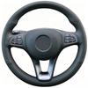 Car Steering Wheel Cover for Mercedes Benz W176 W246 W205 C117 C218 X218 W213 X156 X253 W166 X166 EQV W447 Hand Stitched Leather