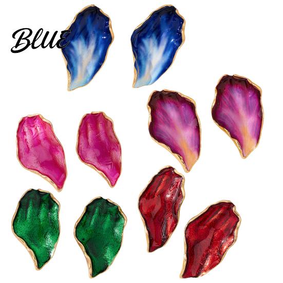 Timeless High-end Texture Earrings 1 Pair Women Multi-Layer Fired Colorful