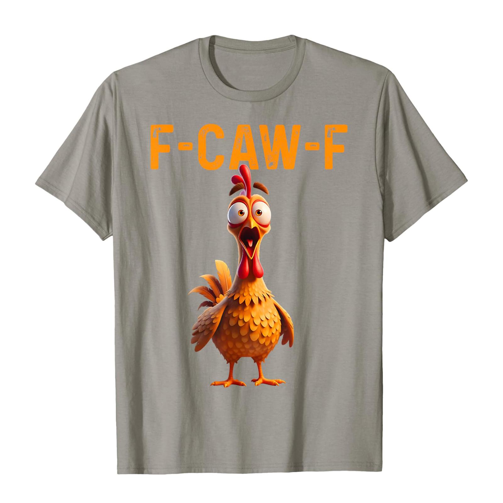 

Смешная футболка с петухом, кукарекающим F-Caw-F, и каламбуром M