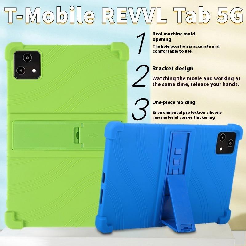 Για T-Mobile REVVL Tab Θήκη Σιλικόνης με Σταντ Ανθεκτική Προστατευτική Κάλυψη