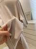 Women's Short-Sleeve, Half-High Collar Brushed T-Shirt - Chic, Thickened Base Layer