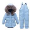Winter Down Jacket Kids Overalls for Girls Clothes Baby Snowsuit Kids Boy Parka Coat Toddler Set