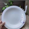 Tai Shun 'Thousand Miles of Rivers' Ceramic Footed Plate - Set of 2