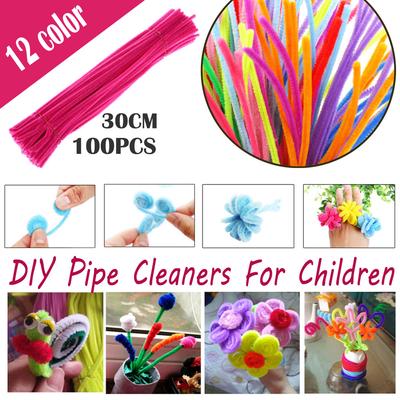 Sagit 100PCS 30CM DIY čističe rúrok pre deti na Valentína DIY art