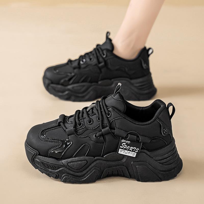 Korean version of the new dad shoes women's 2025 spring student versatile sports shoes women's casual thick-soled heightening shoes women's shoes