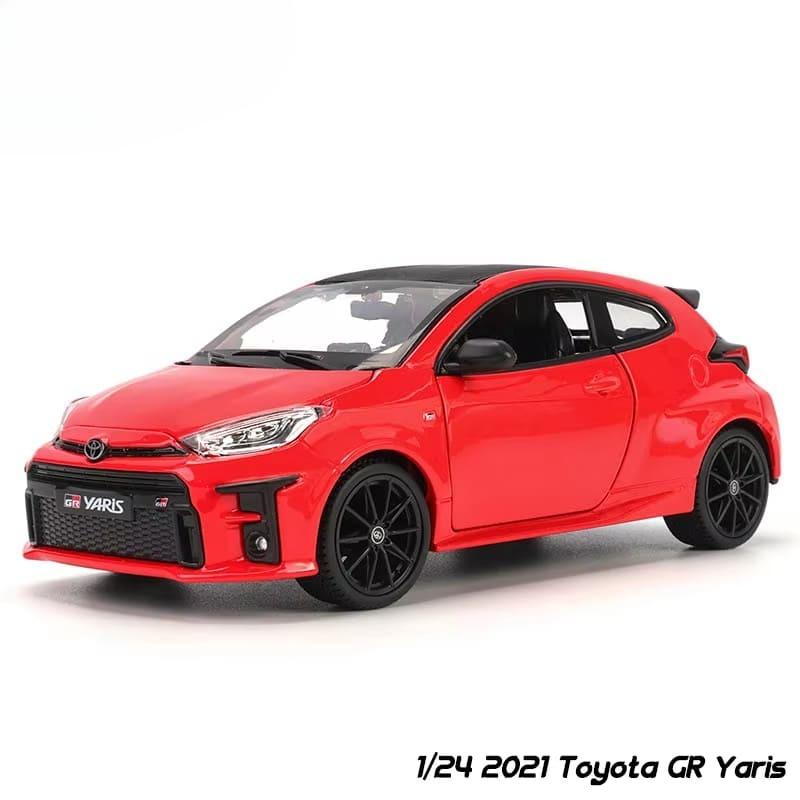

Новый 1:24 новых Toyota GR Высокодетализированная литая легкосплавная модель внедорожника со звуком и светом, коллекционный дисплей для мальчиков, подарок красный