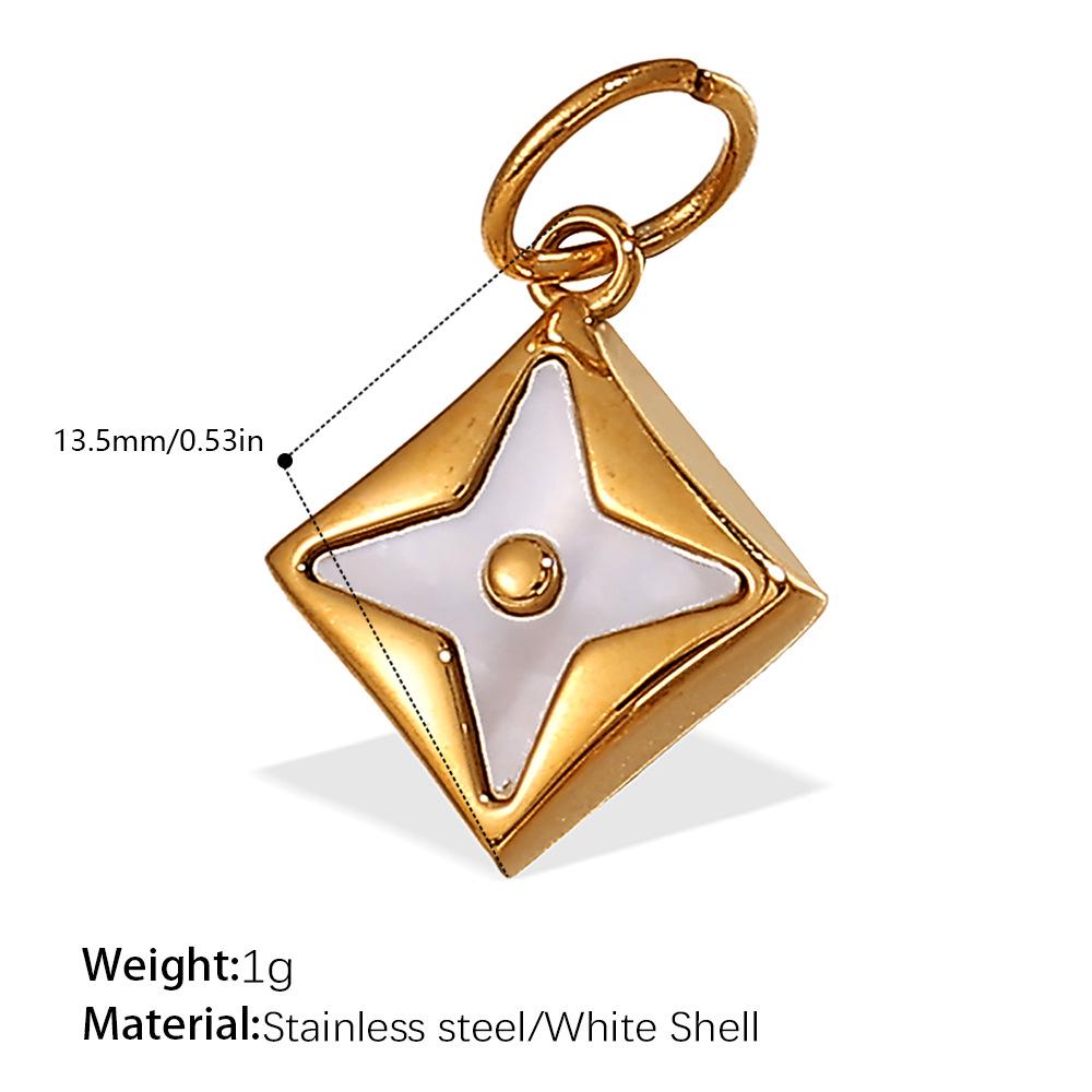 European & American Creative Floral Series Titanium Steel Pendant: Luxurious DIY Necklace & Bracelet Accessory.