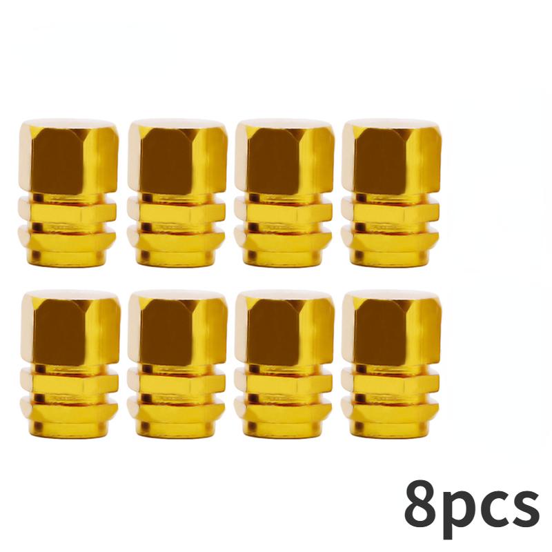 8/4PCS Car Wheel Tire Valve Caps Aluminum Alloy Car Tire Valve Tyre Caps Stem Air Cap Airtight Cover Auto Motorcycle Accessories