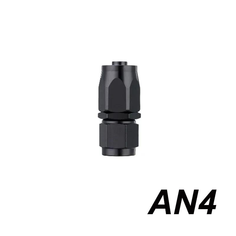 

4AN 6AN 8AN 10AN 12AN Straight 0 45 90 180 Degree Swivel Hose End Fitting Adapter For CPE Oil Fuel Gas Hose Line Pipe NPT Plug AN4 Straight