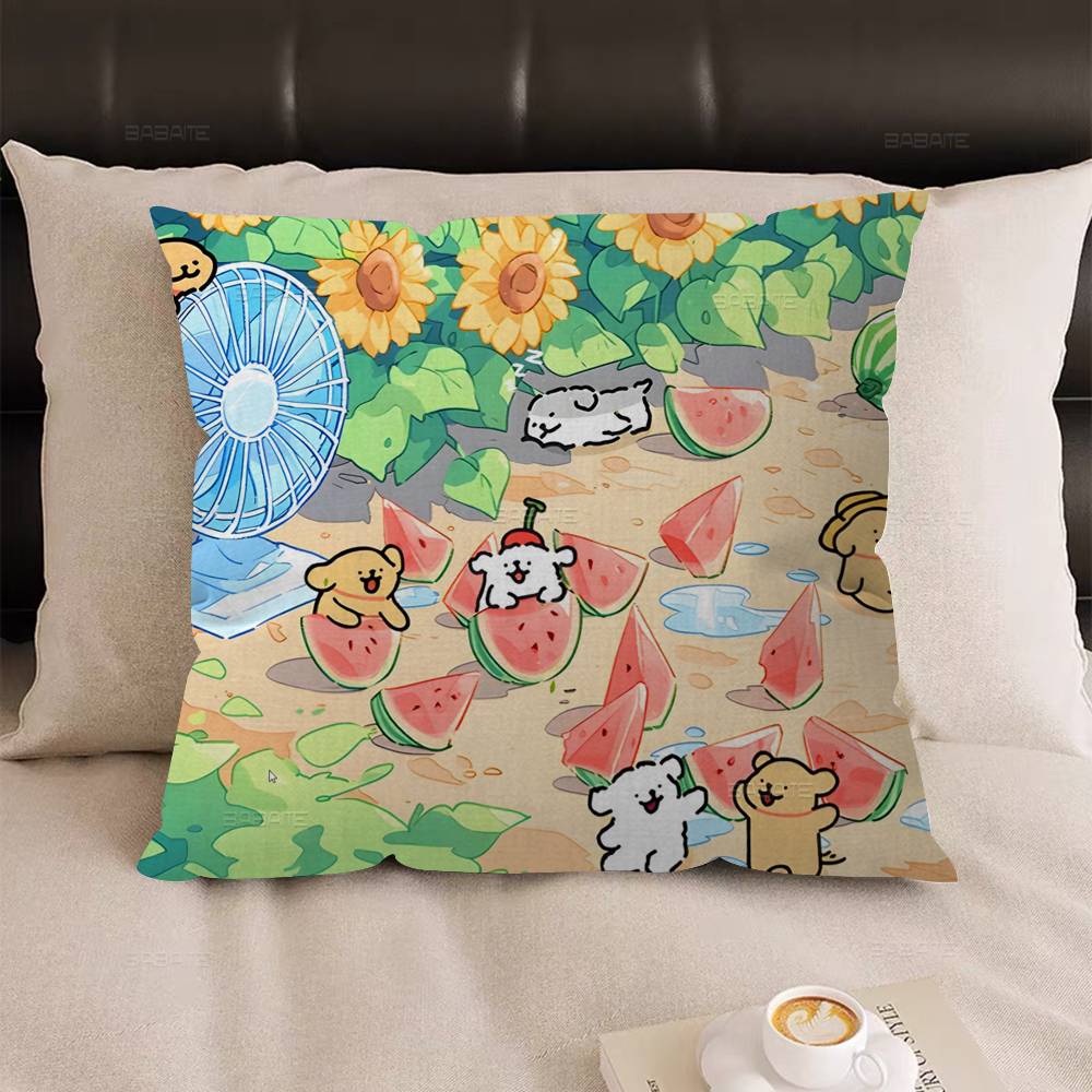 

Kawaii Line Dog Cushion Cover Car Throw Pillow Case For Sofa Car Christmas Gift 40x40cm 45x45cm 12x12Inch