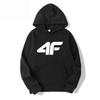 2025 Autumn and Winter New Men and Women 4F Printed Hoodie Street Fashion Sweatshirt Casual Fun Loose Fleece Top Pullover