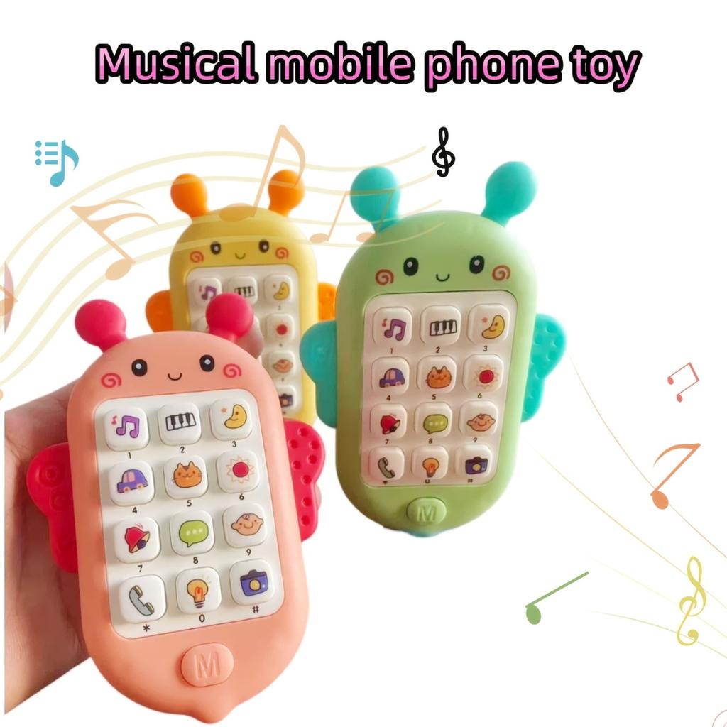 Musical Toy Cell Phone for Kids with Lights and Sounds, Interactive Learning Pretend Play Toy for Babies and Toddlers, Batteries Not Included