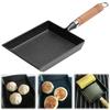 Cast Iron Non-Stick Tamagoyaki Pan Japanese Omelette Pan Thickened Omelette Tamagoyaki Frying Pan Breakfast Pot Mini Cook