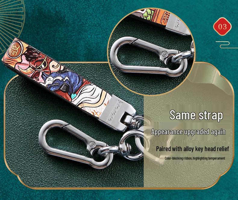 BYD Song Pro Key Case for Tang, Song Max, Qin Pro, Tang 2nd Gen DM New Energy Cars - National Tide Design Key Bag