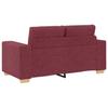 Loveseat Sofa Wine Red 160 x 77 x 82 cm Fabric