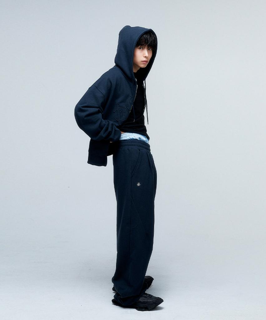 Dauspice (Duc) Symbol Hoodie Zip-Up & Sweat Pants Vintage Black Set-Up