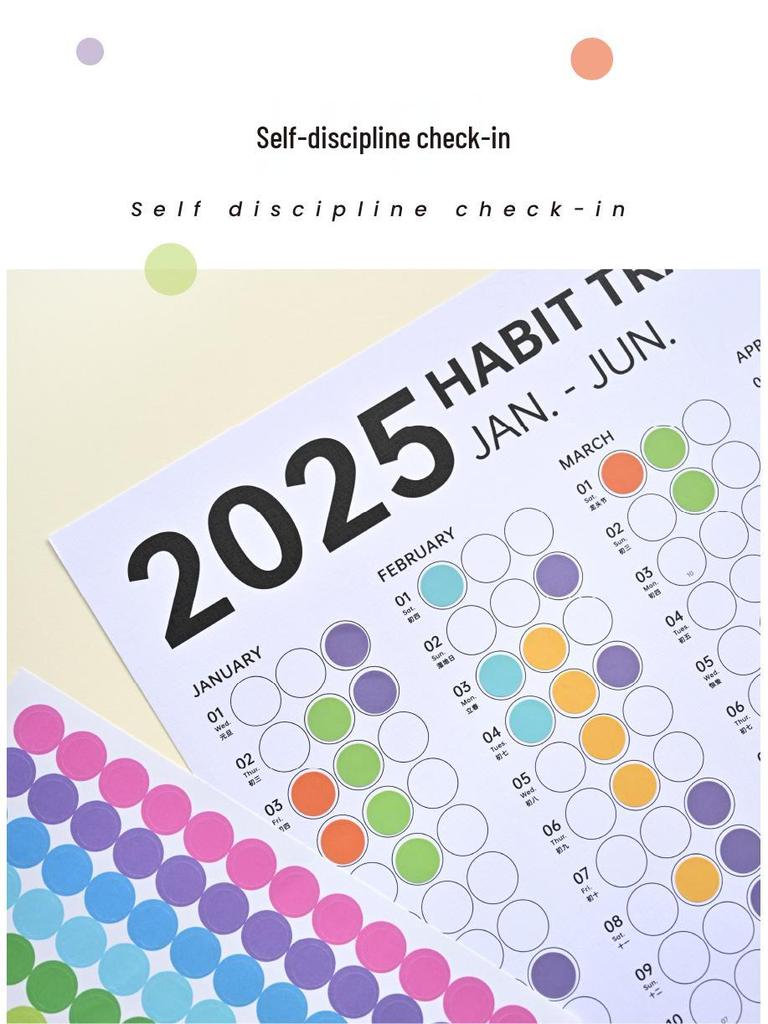 Colorful Self-Adhesive Numbered Dot Stickers for Kids - Round Index Labels for Kindergarten