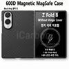 För Samsung Galaxy Z Fold 8 600D Aramid Kolfiberfodral Gångjärnsfodral Framsida Magnetisk Magsafe Ultratunt Lättviktigt Fodral