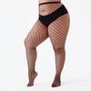 Plus Size Sexy Fishnet Tights Black Mesh Stockings Summer Gothic Lingerie Pantyhose