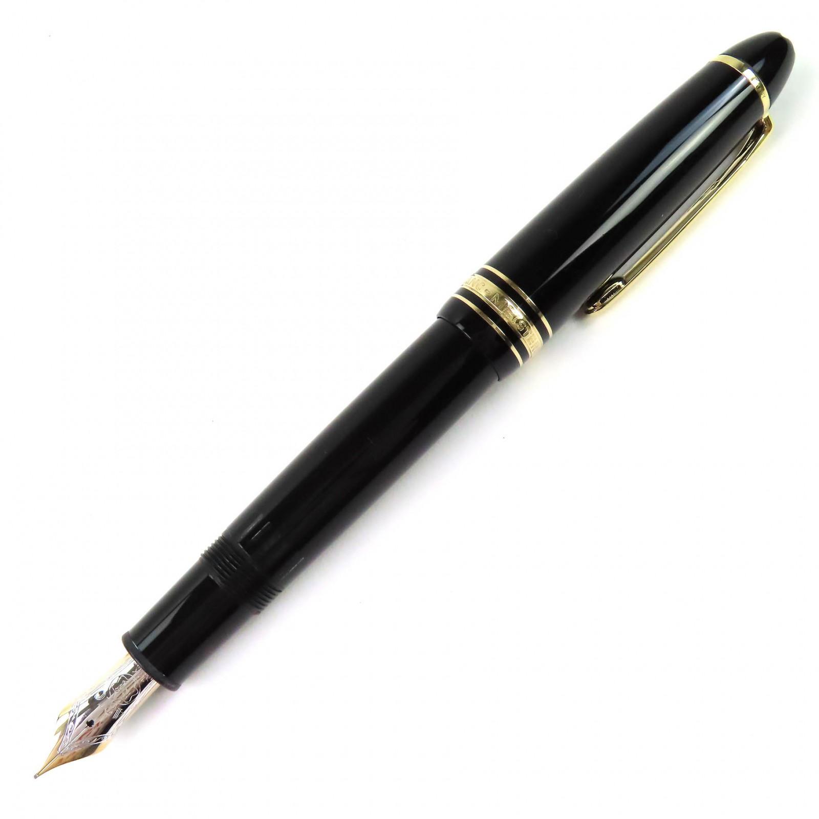

Very Good MONTBLANC fountain pen Meisterstück 146 white star black 14K mens Used