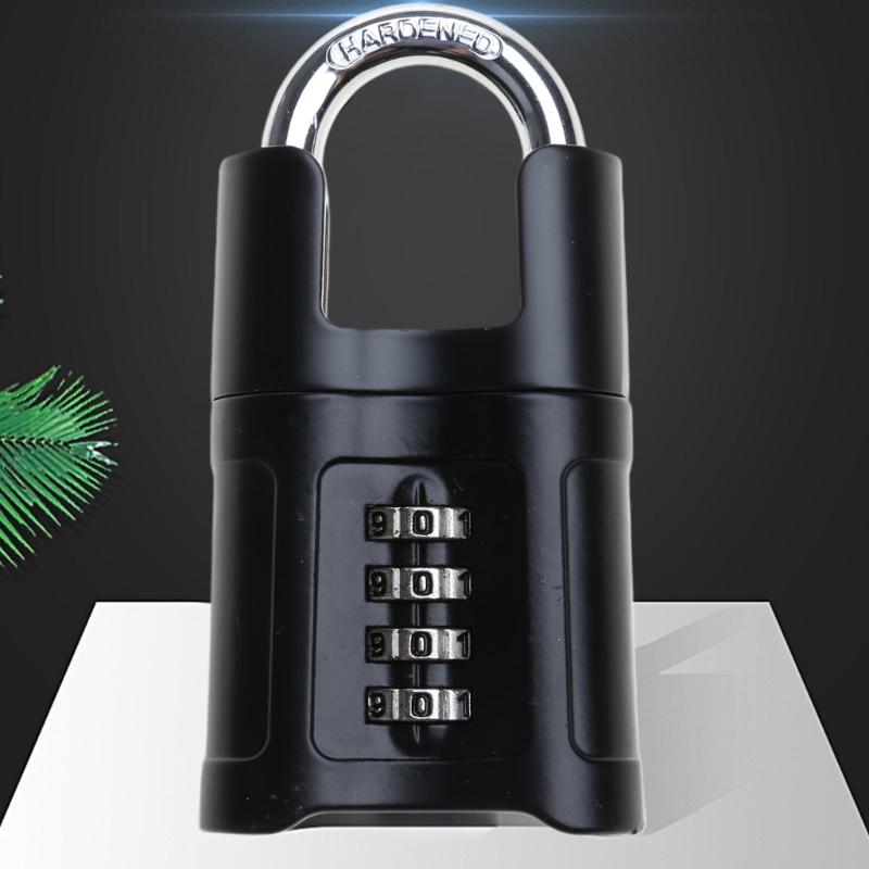 Heavy Duty Combination Padlock Waterproofs 4 Digit Padlocks Outdoor Safely Code Lock Weatherproof Gym Locker Lock