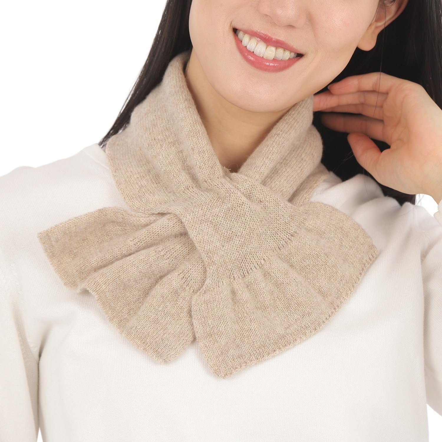 

TACHO Кашемир Сделано в Сделано во Внутреннем Высокий Милый Легко надевать и снимать Сохраняет волосы Подходит для чувствительной Идеальный подарок для женщин Песок 100% Шарф,