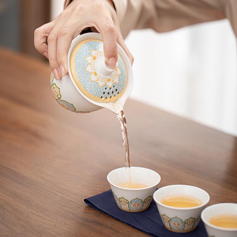 Shangqi Portable Ceramic Kung Fu Tea Set