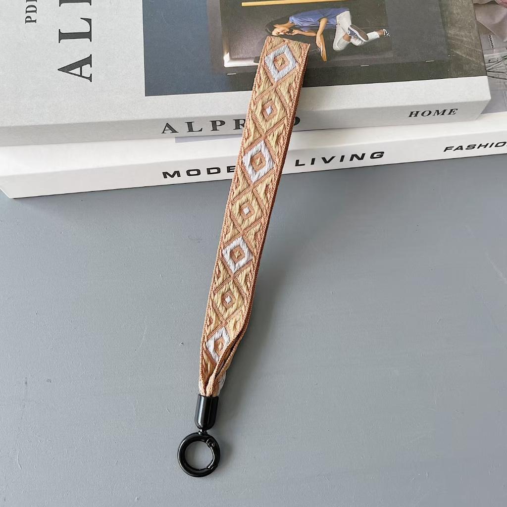 Neues, farbenfrohes Universal-Lanyard für Mobiltelefone, Handgelenkschlaufe, kurzes Seil, Handschlaufe, dekorativer Anhänger