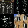 Halloween Scary Prop Luminous Hanging Human Skeleton Outdoor Party Decoration